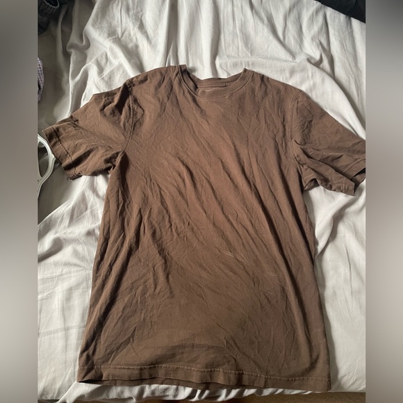 Brown plain tee size s/p - Picture 2 of 3